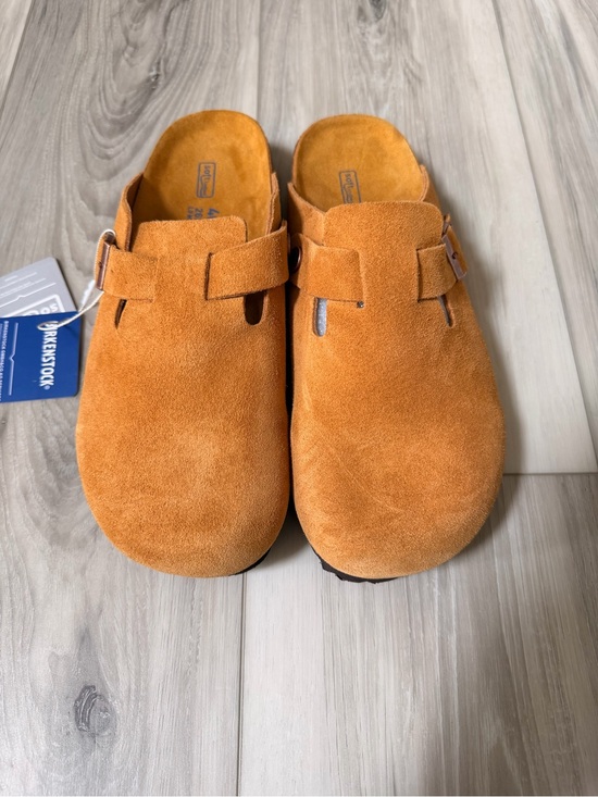 Birkenstock Shoes - Birkenstock Boston Soft Footbed Clogs EU 40 L9 M7 Orange Suede New Tags
